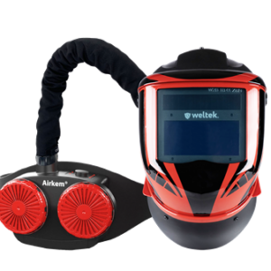 AIRFED Navitek® Red Side Vision S4 automaatselt tumenev kiiver ja Airkem® puhur